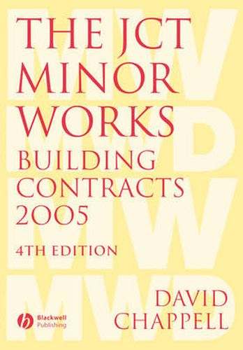 Cover image for The JCT Minor Works Building Contracts