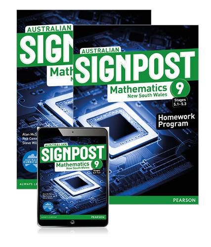 Cover image for Australian Signpost Mathematics New South Wales  9  Student Book, eBook and Homework Program
