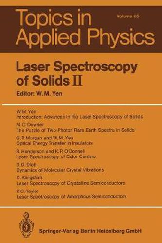 Laser Spectroscopy of Solids II