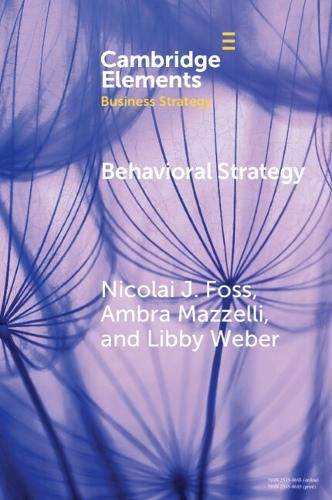 Cover image for Behavioral Strategy