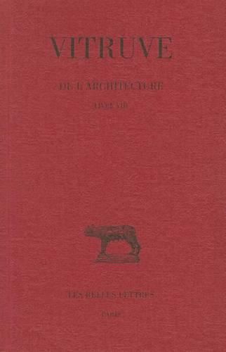 Cover image for Vitruve, de l'Architecture: Livre VIII