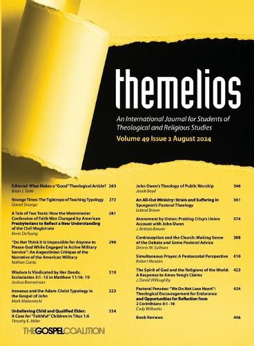 Cover image for Themelios, Volume 49, Issue 2