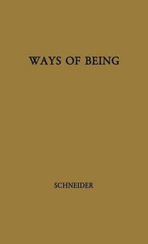 Cover image for Ways of Being: Elements of Analytic Ontology