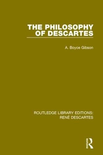 Cover image for The Philosophy of Descartes