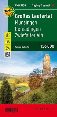 Cover image for Large Lautertal, hiking and cycling map 1:35,000, freytag & berndt, WK D3779