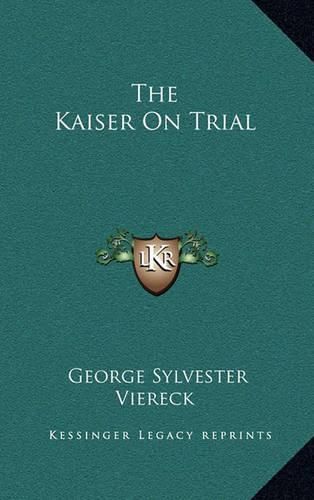 Cover image for The Kaiser on Trial