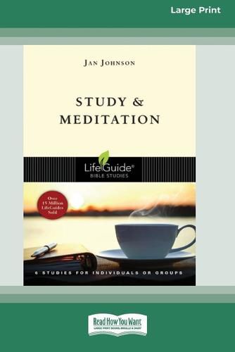 Cover image for Study and Meditation (Large Print 16 Pt Edition)