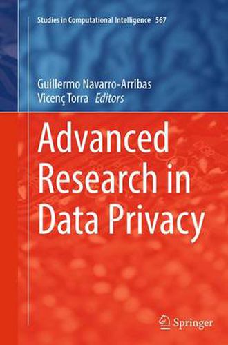 Cover image for Advanced Research in Data Privacy