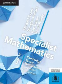 Cover image for Specialist Mathematics Year 11 for the Australian Curriculum