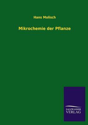 Cover image for Mikrochemie Der Pflanze