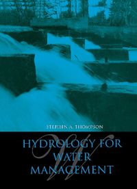 Cover image for Hydrology for Water Management