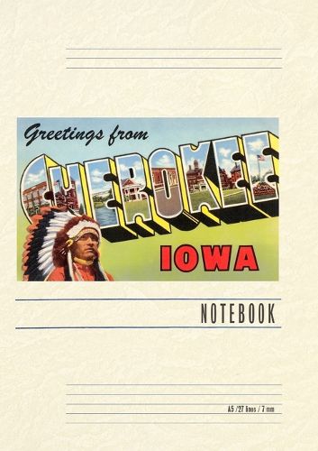 Cover image for Vintage Lined Notebook Greetings from Cherokee