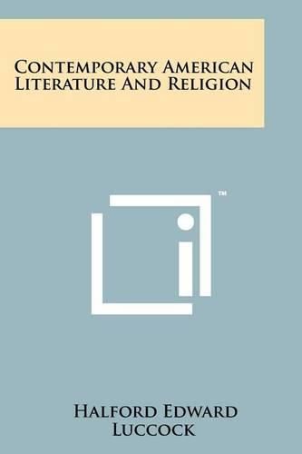 Cover image for Contemporary American Literature and Religion