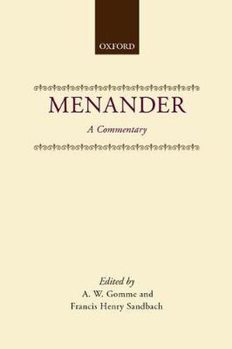 Menander: A Commentary