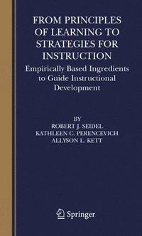 Cover image for From Principles of Learning to Strategies for Instruction: Empirically Based Ingredients to Guide Instructional Development