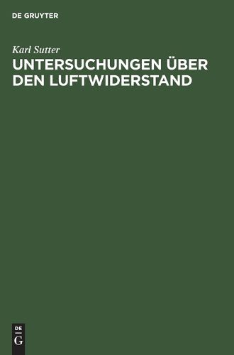 Cover image for Untersuchungen UEber Den Luftwiderstand