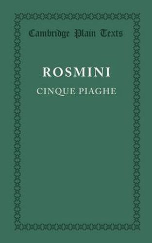 Cover image for Cinque piaghe