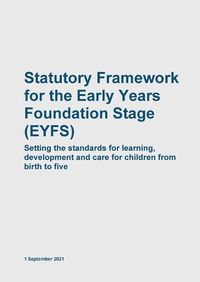 Cover image for Early Years Foundation Stage EYFS Statutory Framework