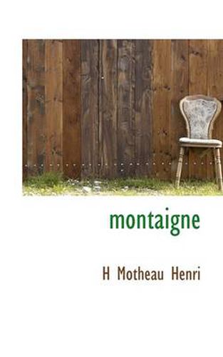 Cover image for Montaigne