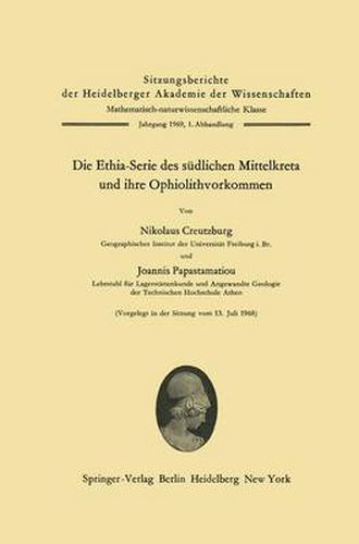 Cover image for Die Ethia-Serie des Sudlichen Mittelkreta und Ihre Ophiolithvorkommen