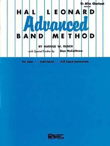 Cover image for Hal Leonard Advanced Band Method Eb Alto Clarinet