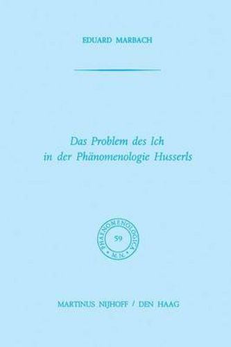 Das Problem des Ich in der Phanomenologie Husserls