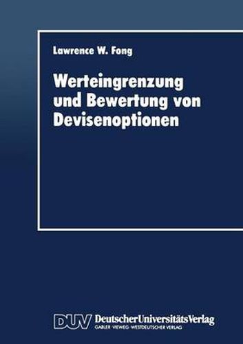 Cover image for Werteingrenzung Und Bewertung Von Devisenoptionen