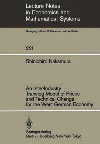 Cover image for An Inter-Industry Translog Model of Prices and Technical Change for the West German Economy