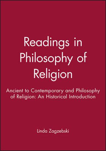 Cover image for Ancient to Contemporary and Philosophy of Religion: An Historical Introduction