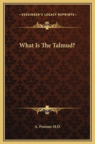 Cover image for What Is the Talmud?