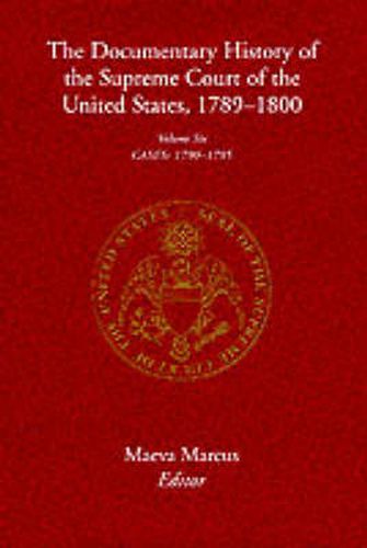 Cover image for The Documentary History of the Supreme Court of the United States, 1789-1800