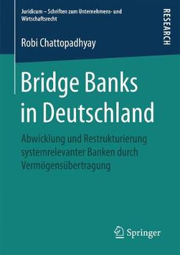 Cover image for Bridge Banks in Deutschland: Abwicklung und Restrukturierung systemrelevanter Banken durch Vermoegensubertragung