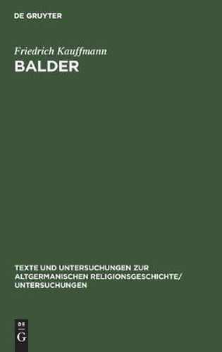 Cover image for Balder