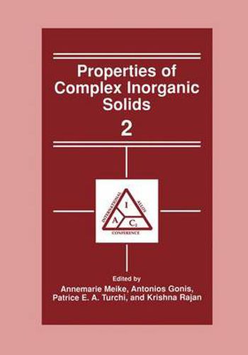 Cover image for Properties of Complex Inorganic Solids 2