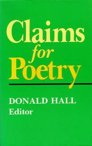 Claims for Poetry