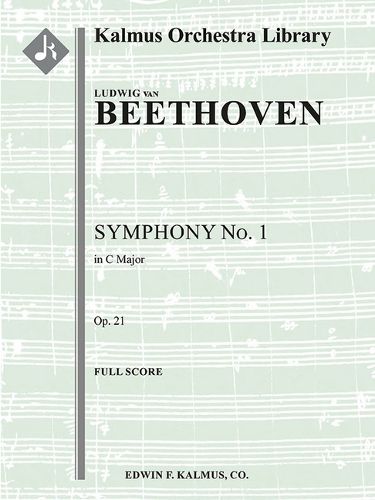 Cover image for Symphony No. 1 in C, Op. 21: Conductor Score