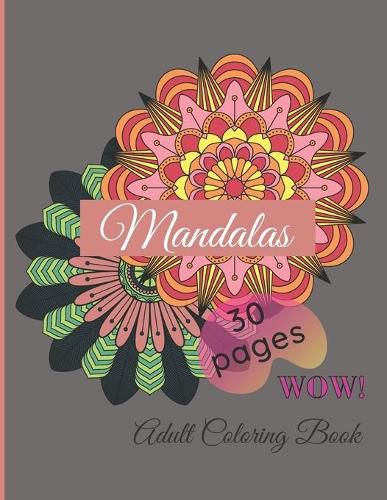 Cover image for Mandalas Adult Coloring Book - Mandala Coloring Book - Hardback Covers