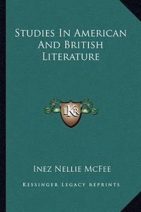 Cover image for Studies in American and British Literature