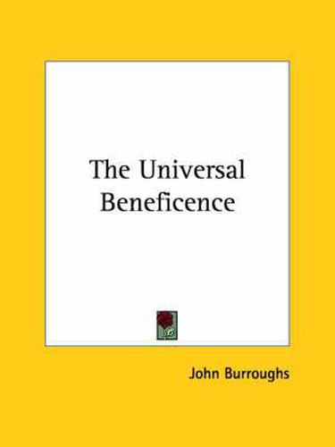 Cover image for The Universal Beneficence