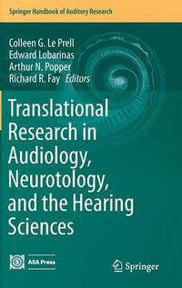 Cover image for Translational Research in Audiology, Neurotology, and the Hearing Sciences