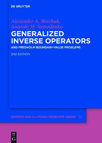 Cover image for Generalized Inverse Operators: And Fredholm Boundary-Value Problems