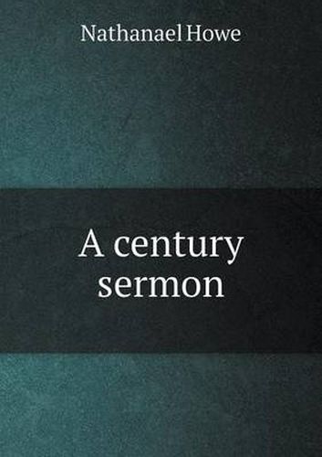 Cover image for A century sermon