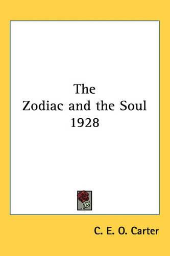 Cover image for The Zodiac and the Soul 1928