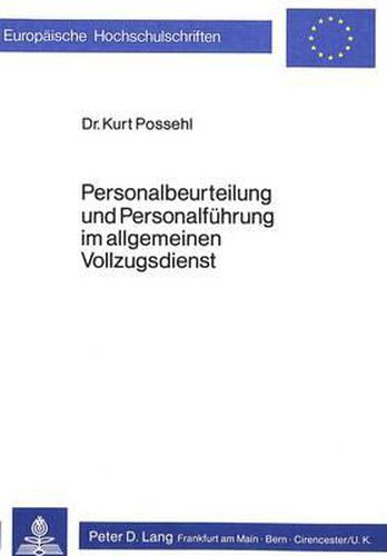 Cover image for Personalbeurteilung Und Personalfuehrung Im Allgemeinen Vollzugsdienst