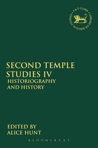 Cover image for Second Temple Studies IV: Historiography and History