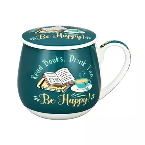 Cover image for BM13 Tea Infuser Mug: Read Books Drink Tea