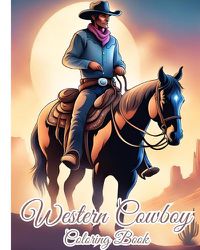 Cover image for Western Cowboy Coloring Book