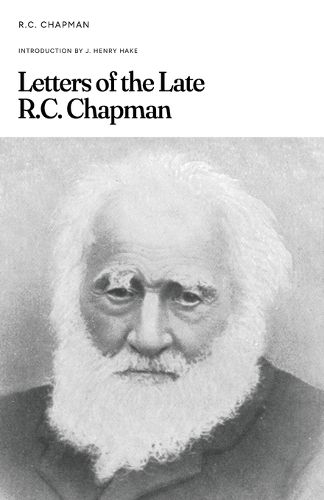 Cover image for Letters of the Late R.C. Chapman