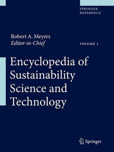 Cover image for Encyclopedia of Sustainability Science and Technology