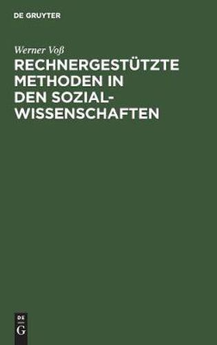 Cover image for Rechnergestutzte Methoden in den Sozialwissenschaften